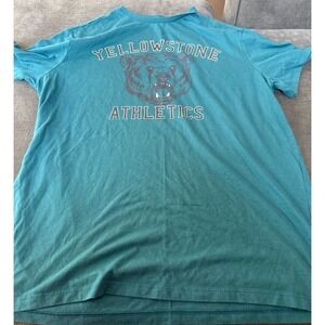 goodfellow & co t shirt men's yellowstone athletics bear graphic tee large
